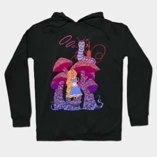 Alice and The Hookah Smoking Caterpillar Hoodie